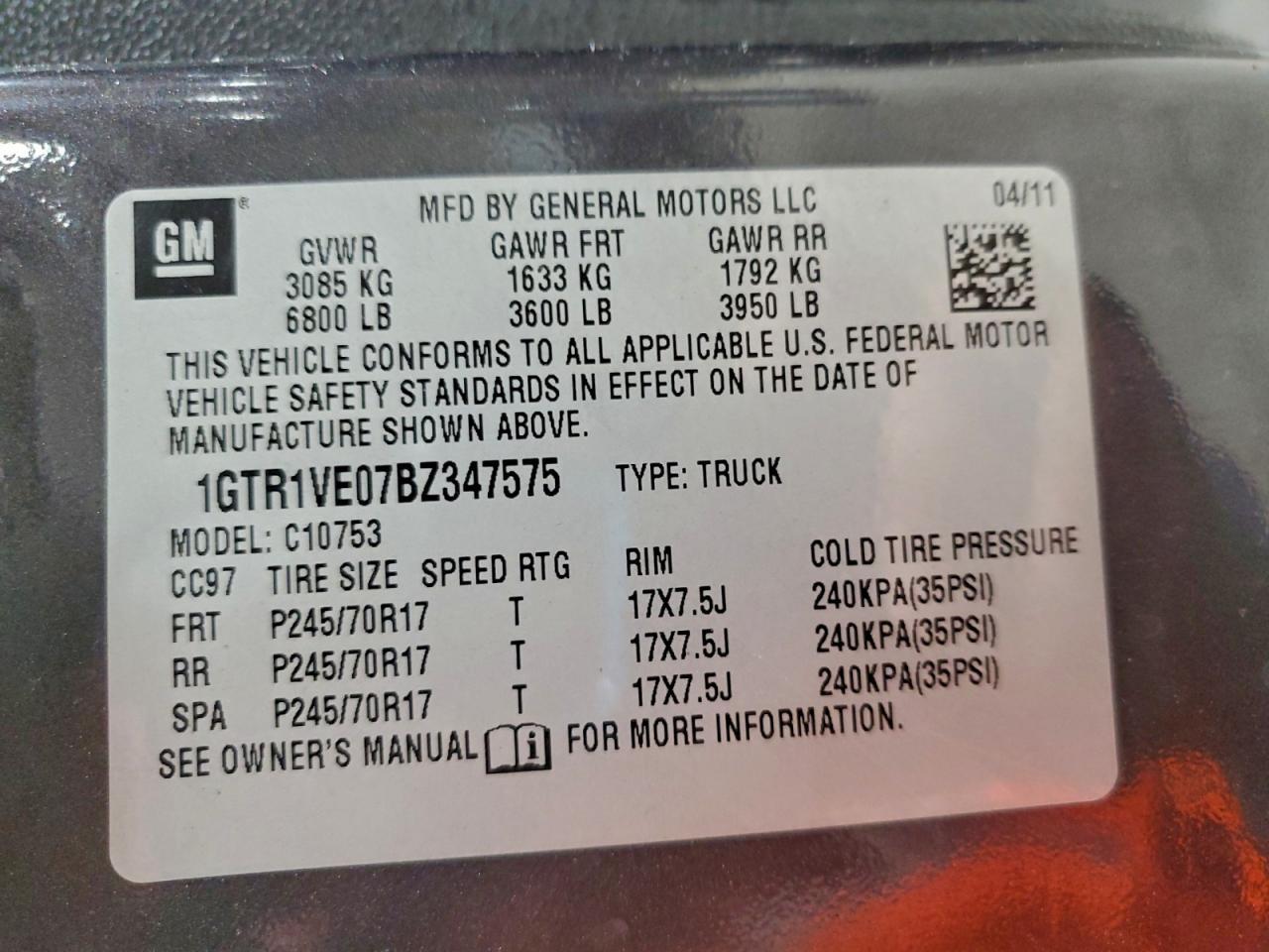 2011 GMC Sierra