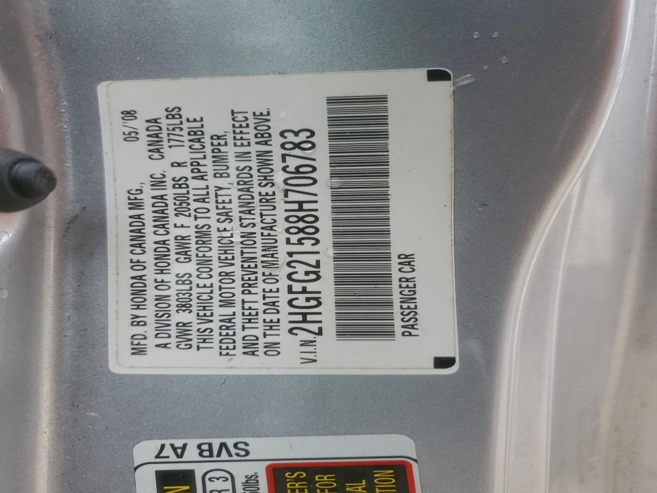 2008 HONDA CIVIC