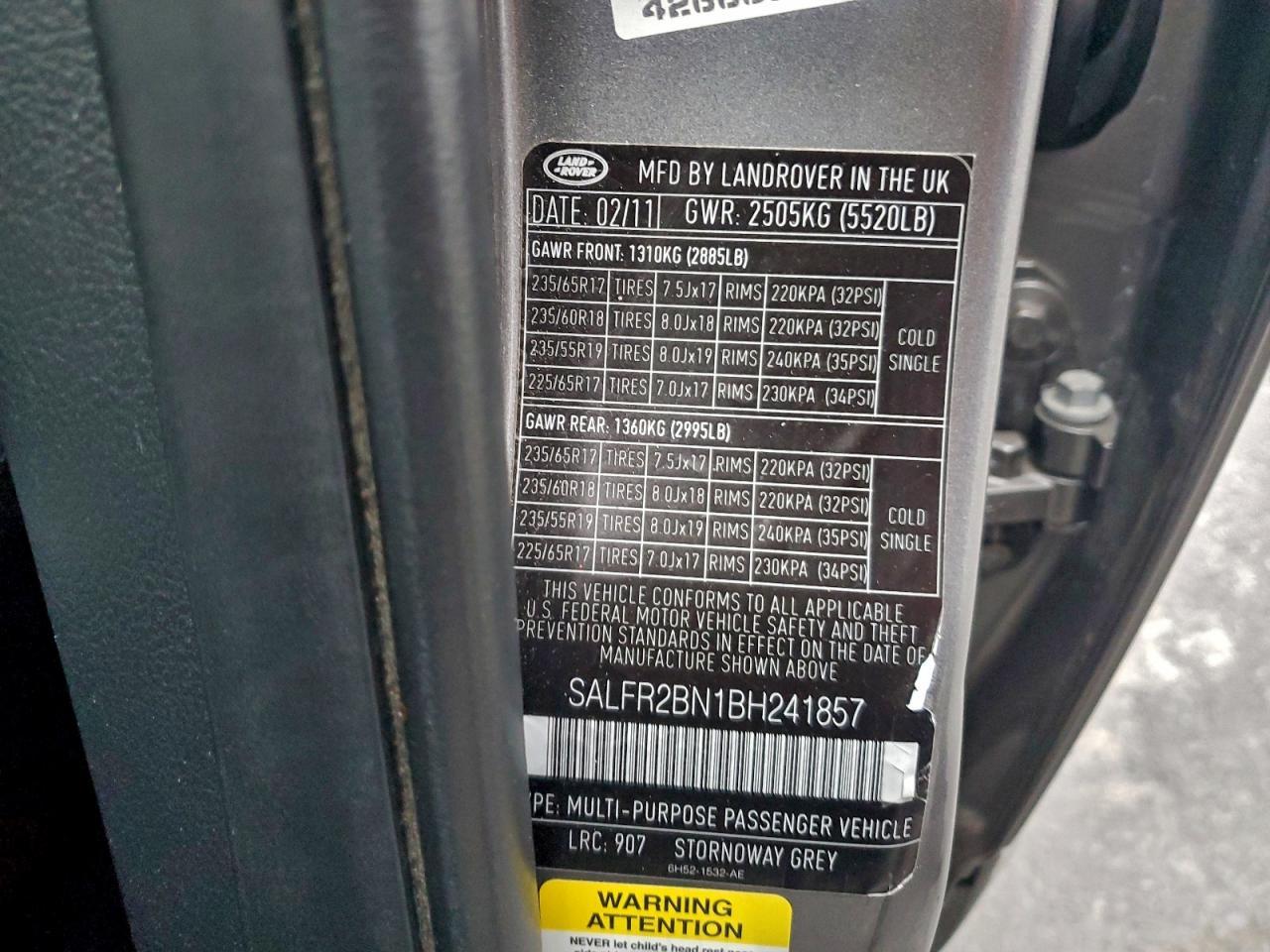 2011 LAND ROVER LR2