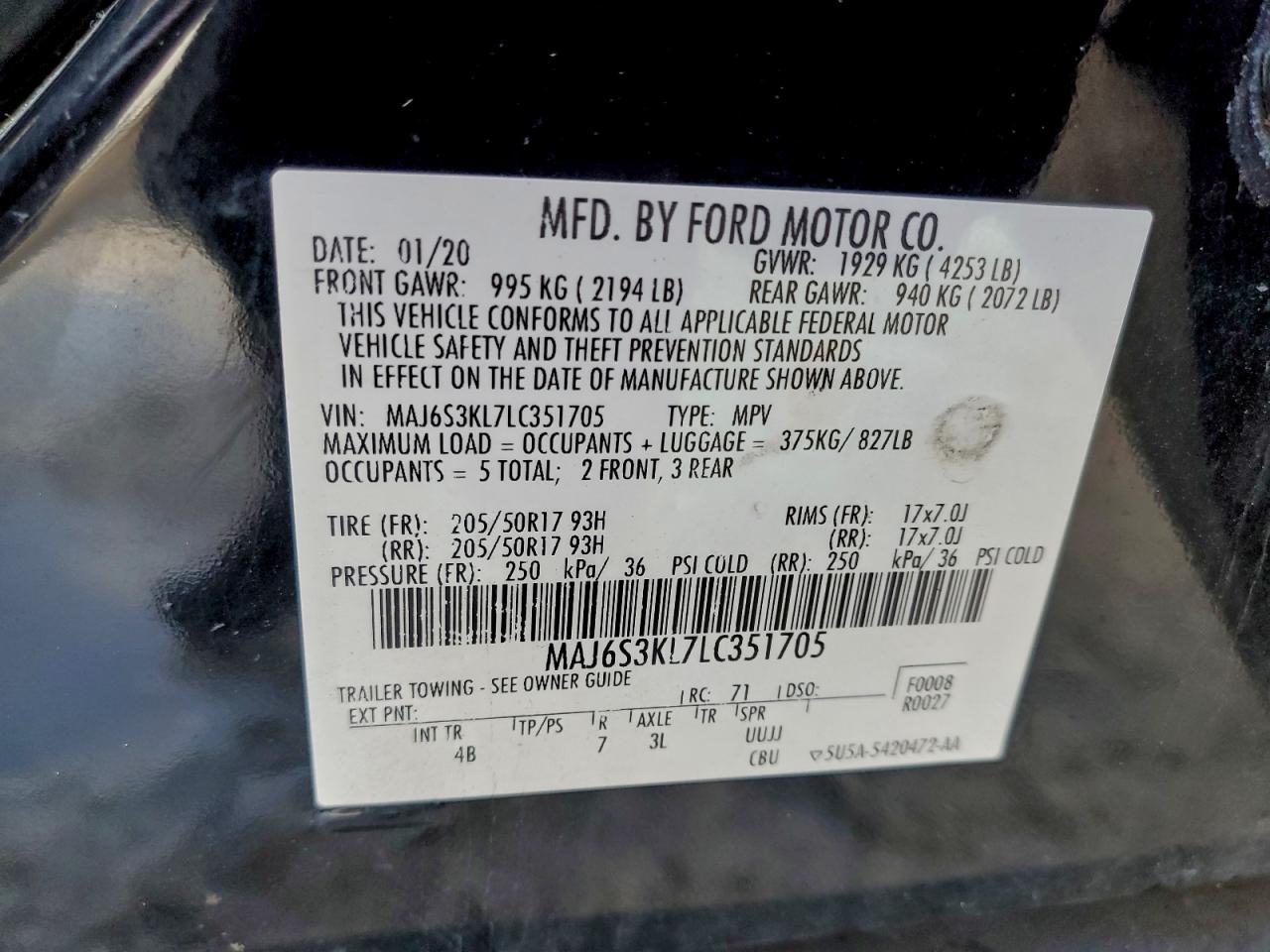2020 FORD EcoSport