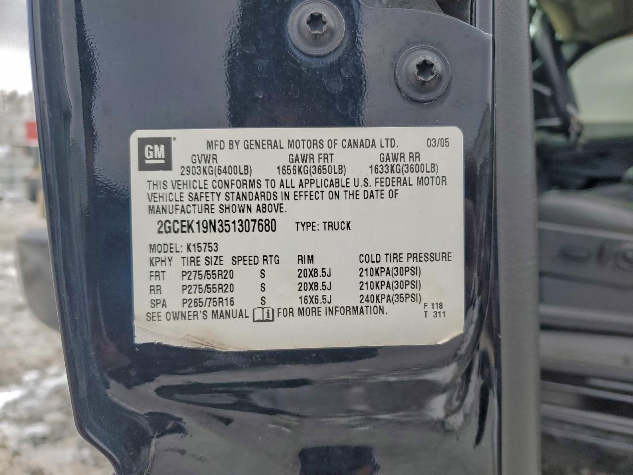 2005 CHEVROLET Silverado