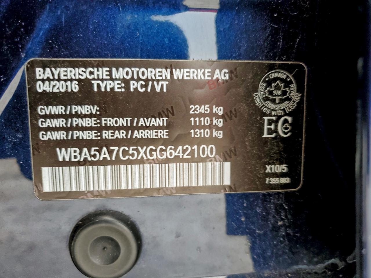 2016 BMW 5 series