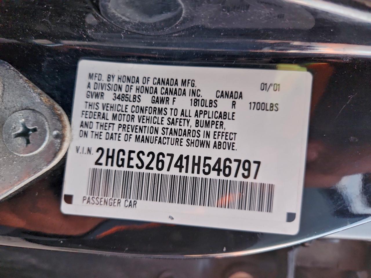 2001 HONDA CIVIC