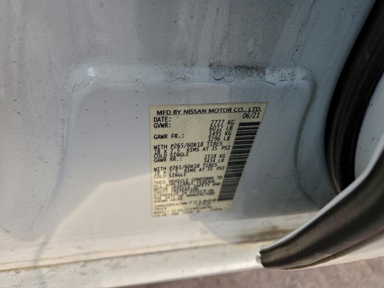 2021 NISSAN Frontier