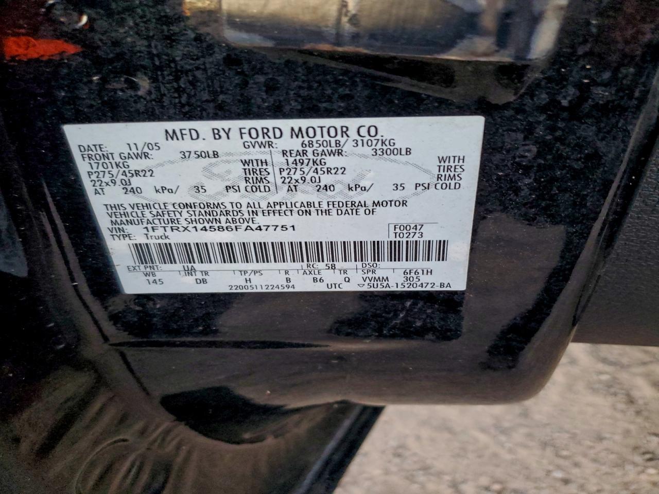 2006 FORD F-150