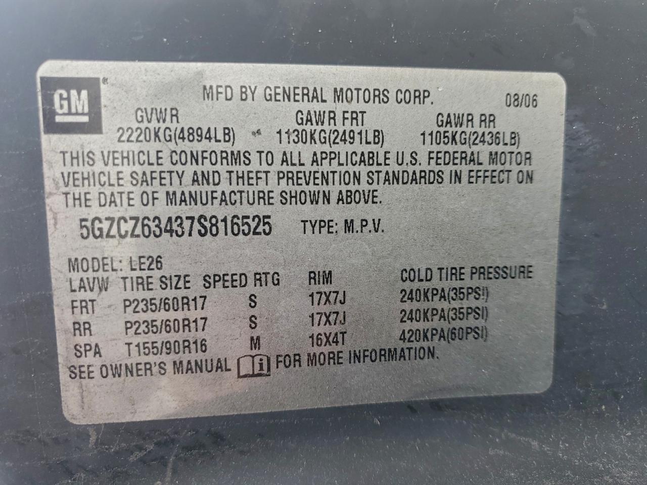 2007 SATURN Vue