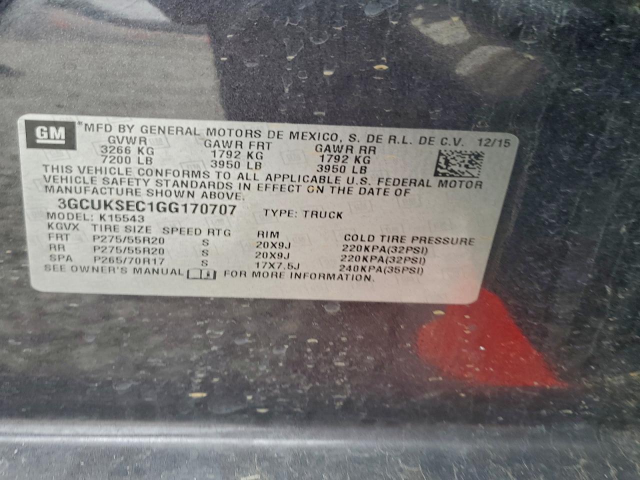 2016 CHEVROLET Silverado