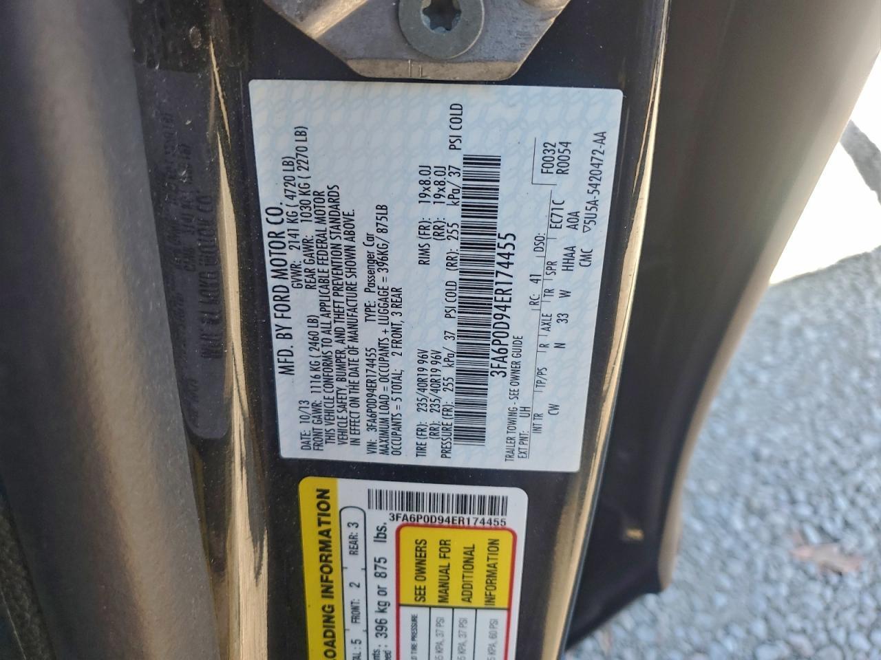 2014 FORD FUSION