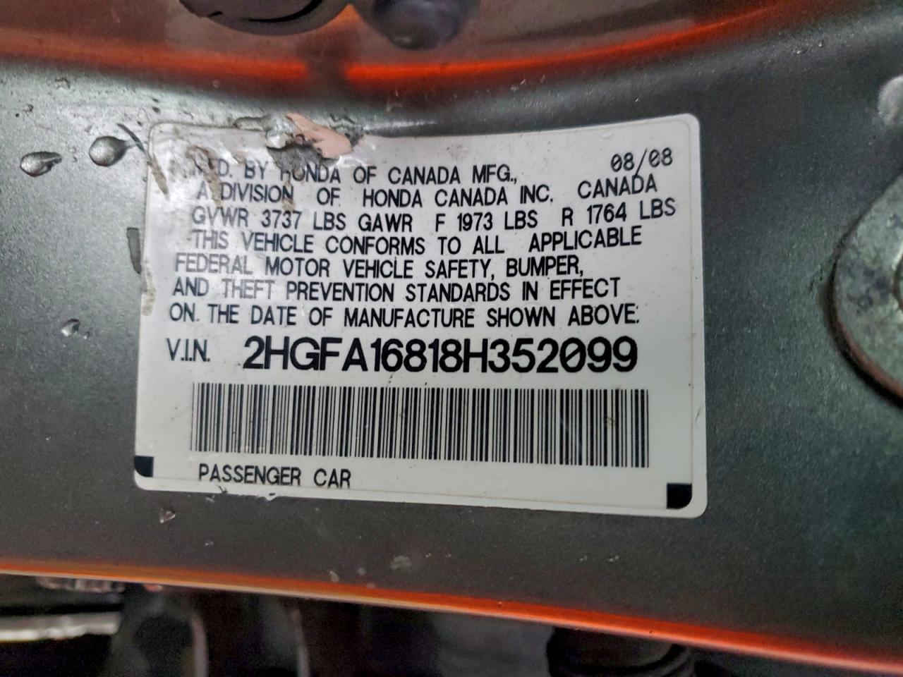 2008 HONDA CIVIC