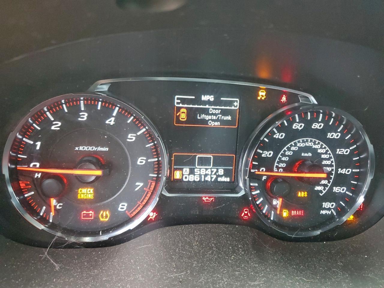 2019 SUBARU WRX
