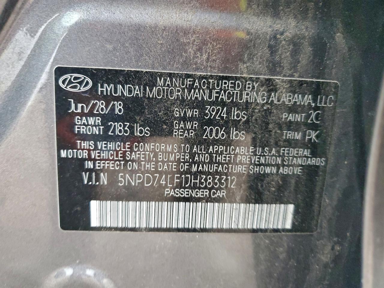 2018 HYUNDAI ELANTRA