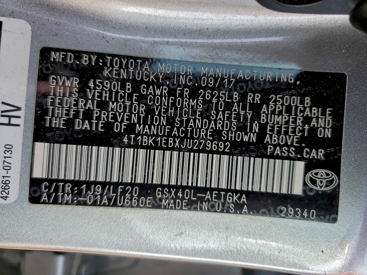 2018 TOYOTA Avalon