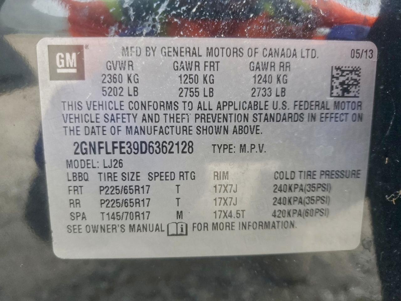 2013 CHEVROLET EQUINOX