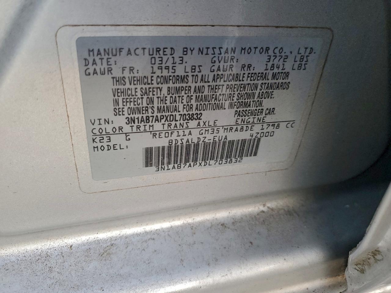 2013 NISSAN SENTRA