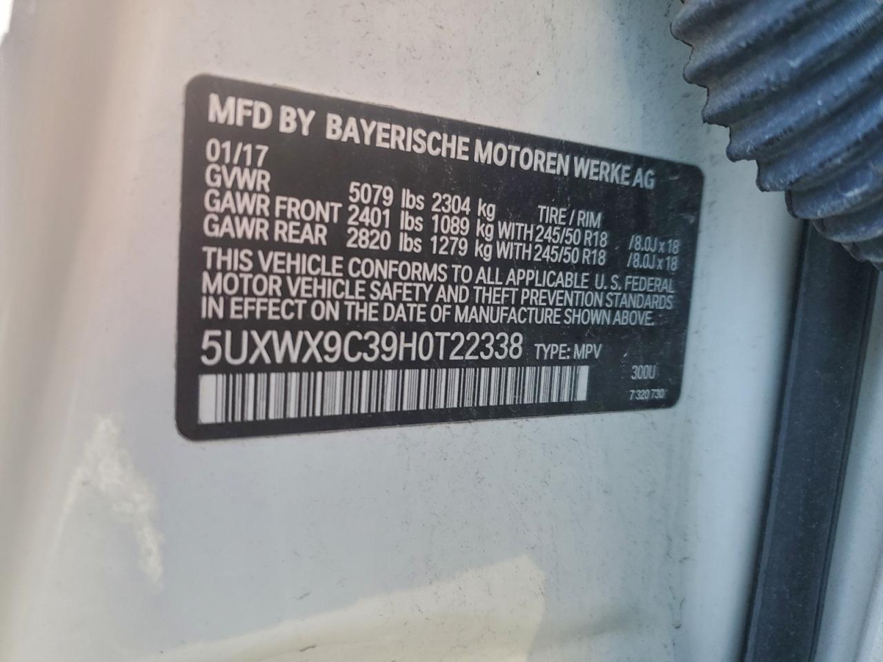 2017 BMW X3