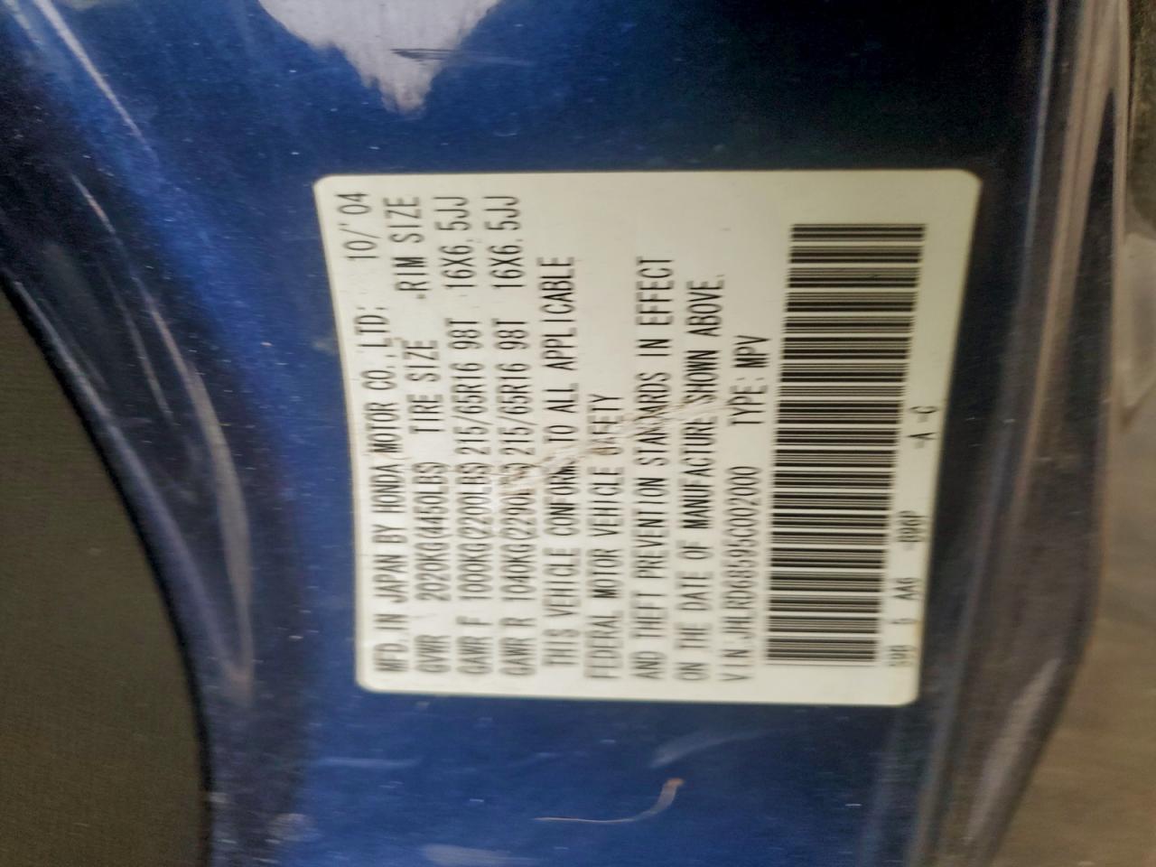 2005 HONDA CR-V