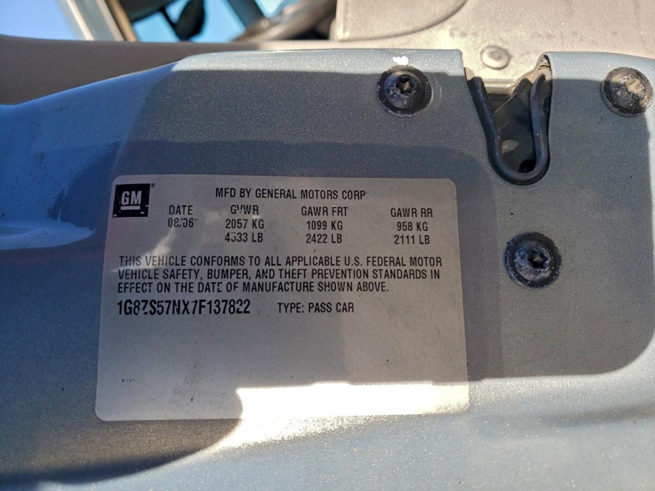 2007 SATURN Aura