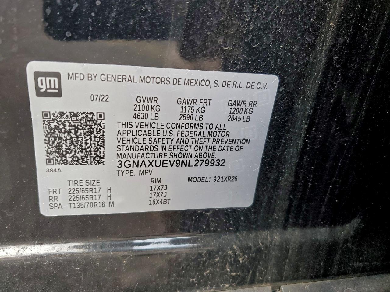 2022 CHEVROLET EQUINOX