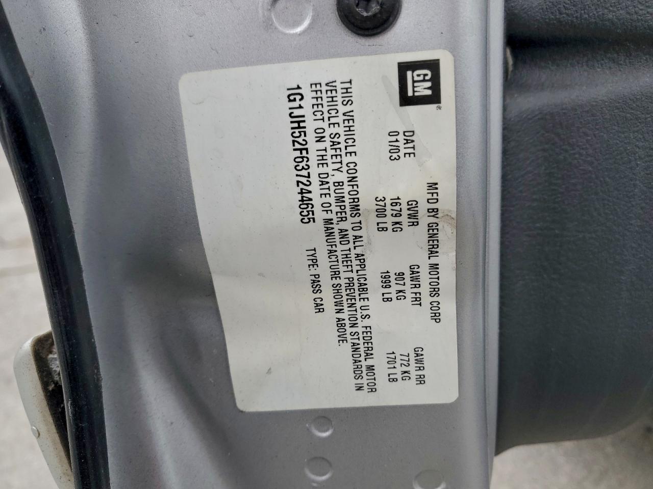 2003 CHEVROLET Cavalier