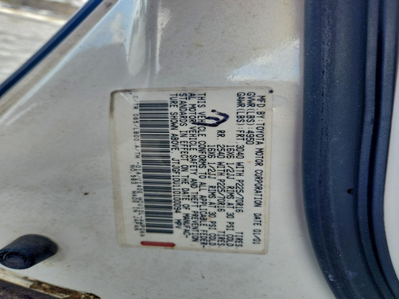 2001 LEXUS Rx 300