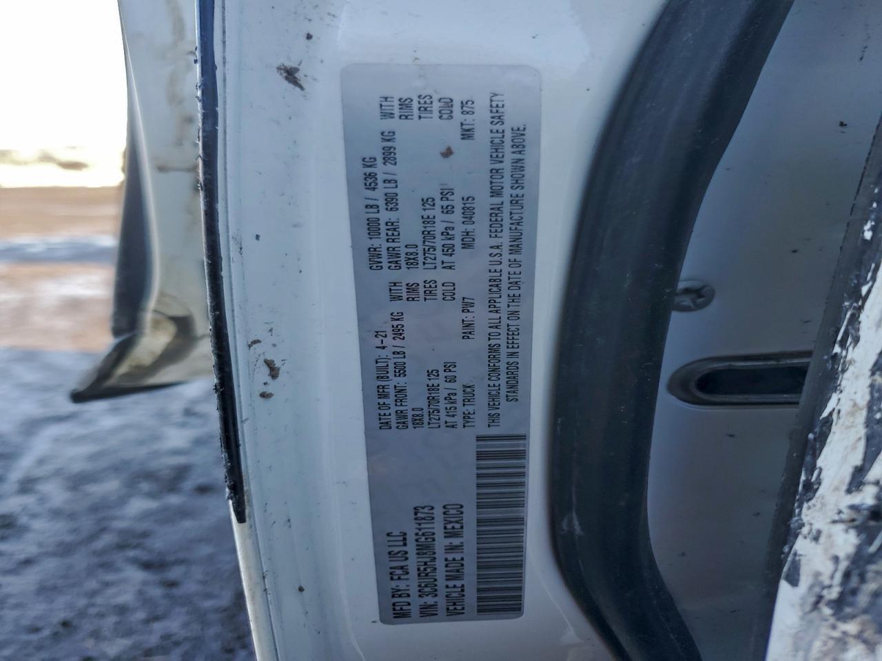 2021 RAM 2500
