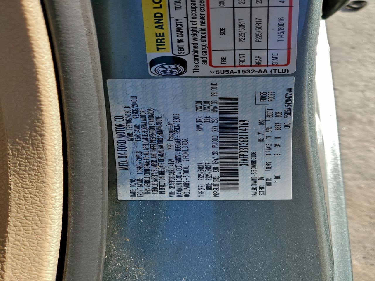 2006 FORD FUSION