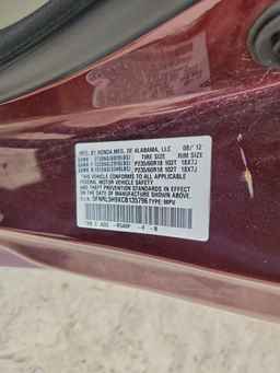 2012 HONDA ODYSSEY
