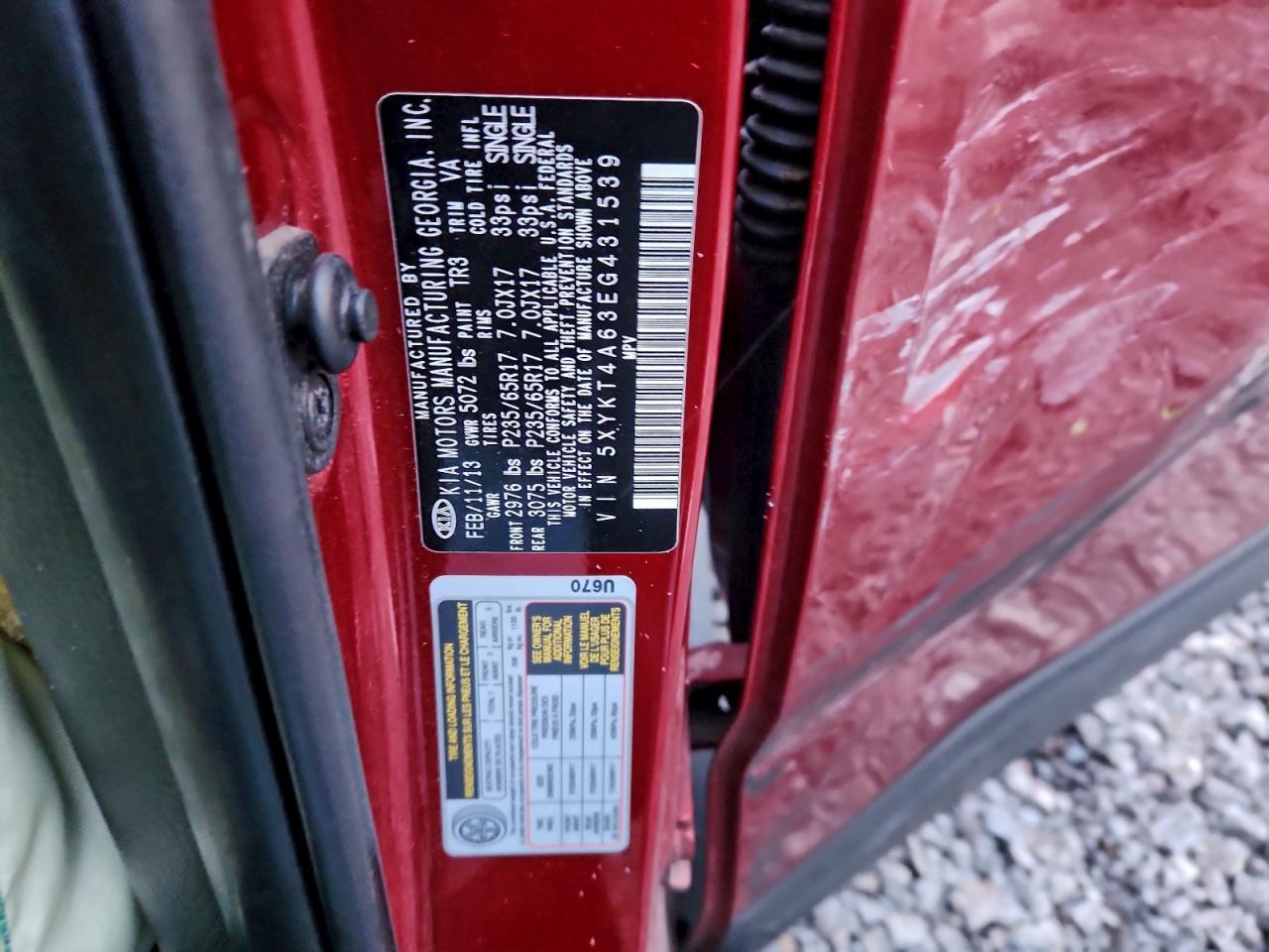 2014 KIA SORENTO