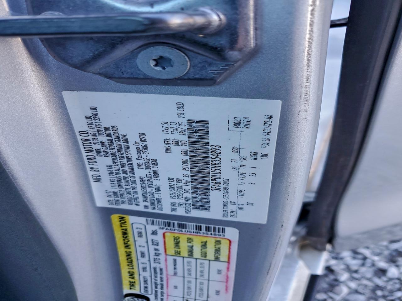 2017 FORD FUSION