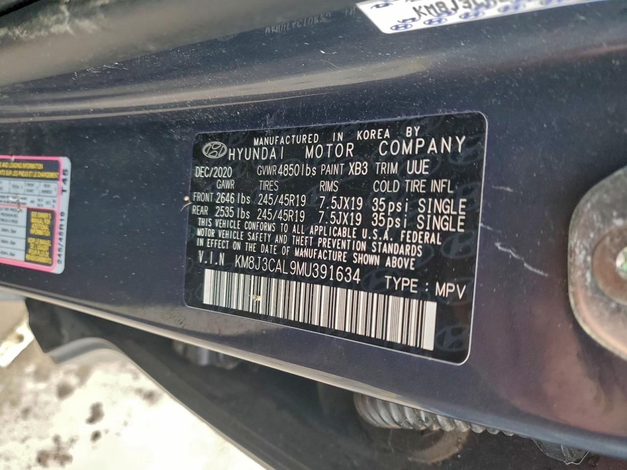 2021 HYUNDAI TUCSON