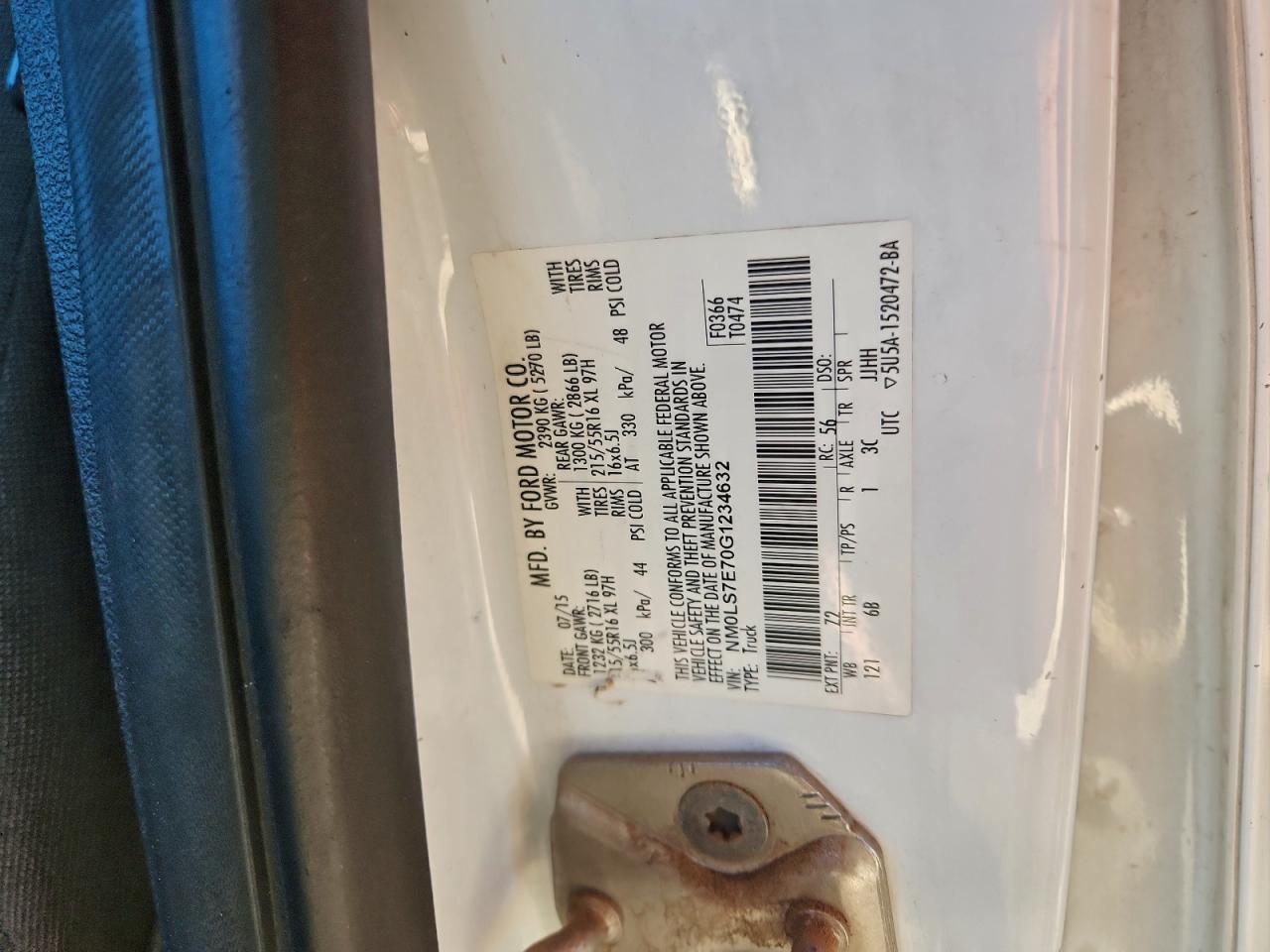 2016 FORD TRANSIT CONNECT