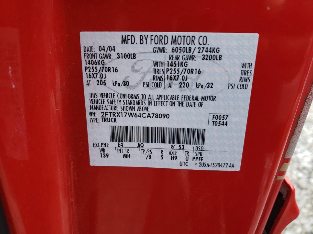 2004 FORD F-150