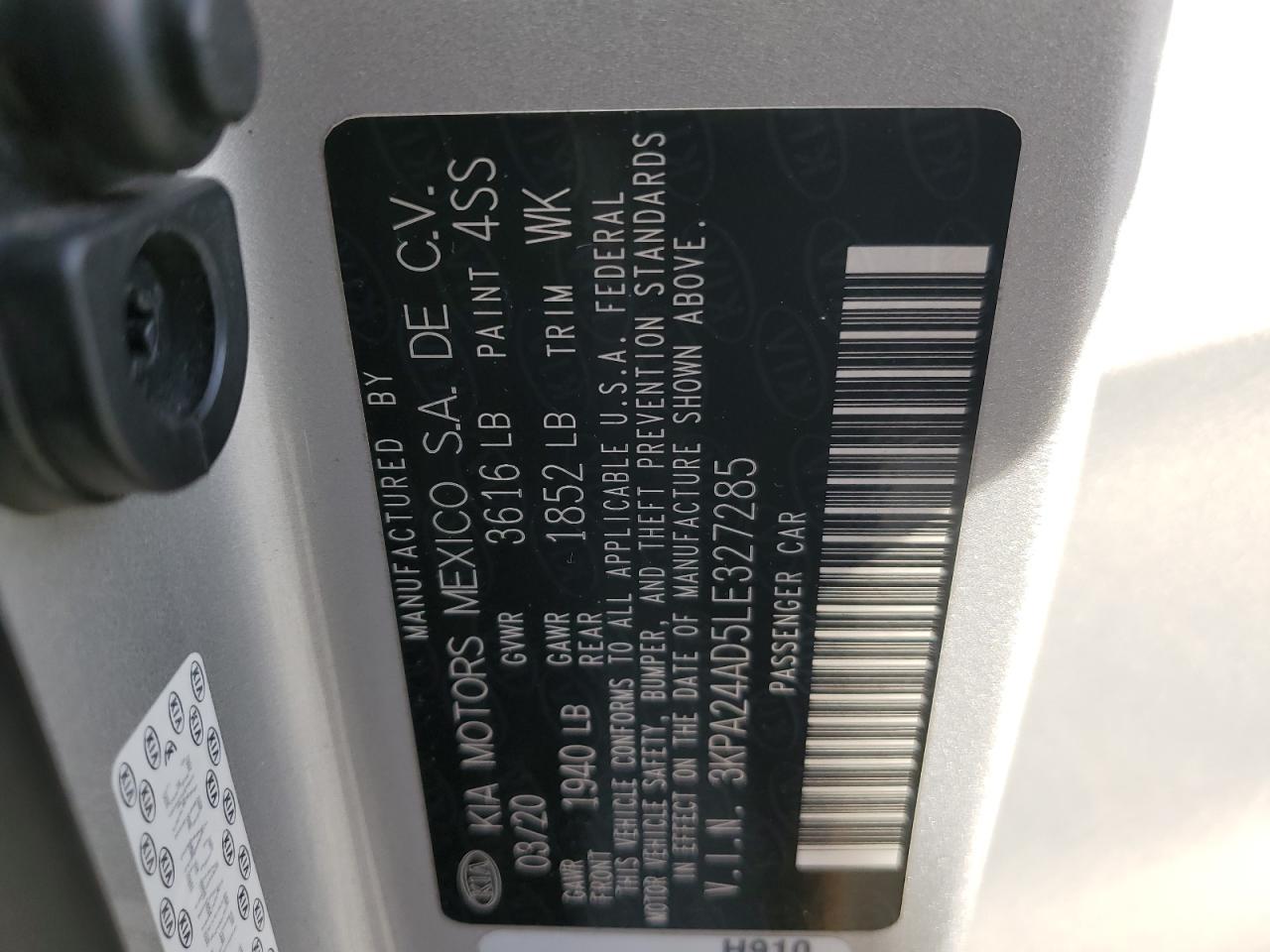 2020 KIA RIO