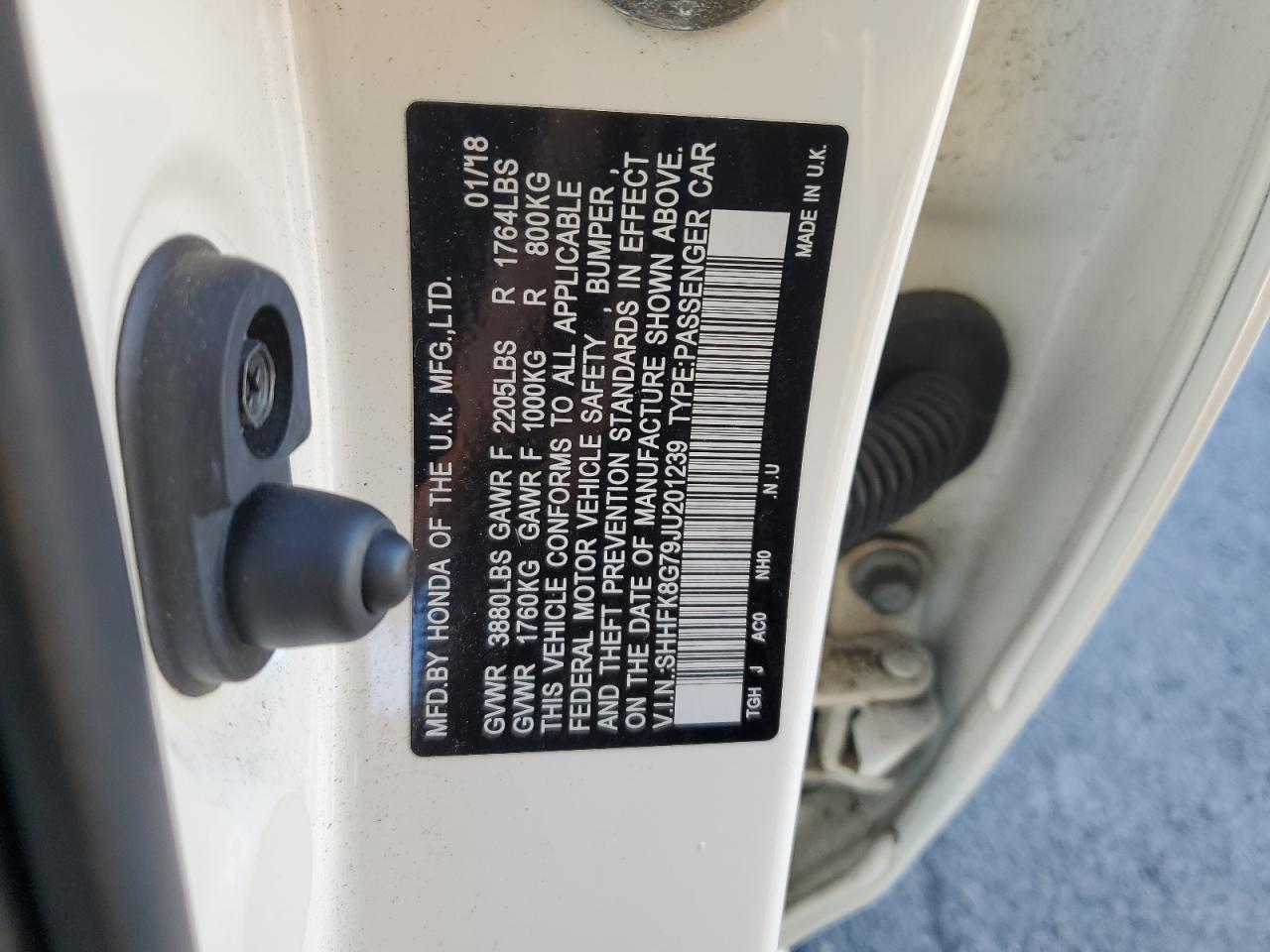 2018 HONDA CIVIC