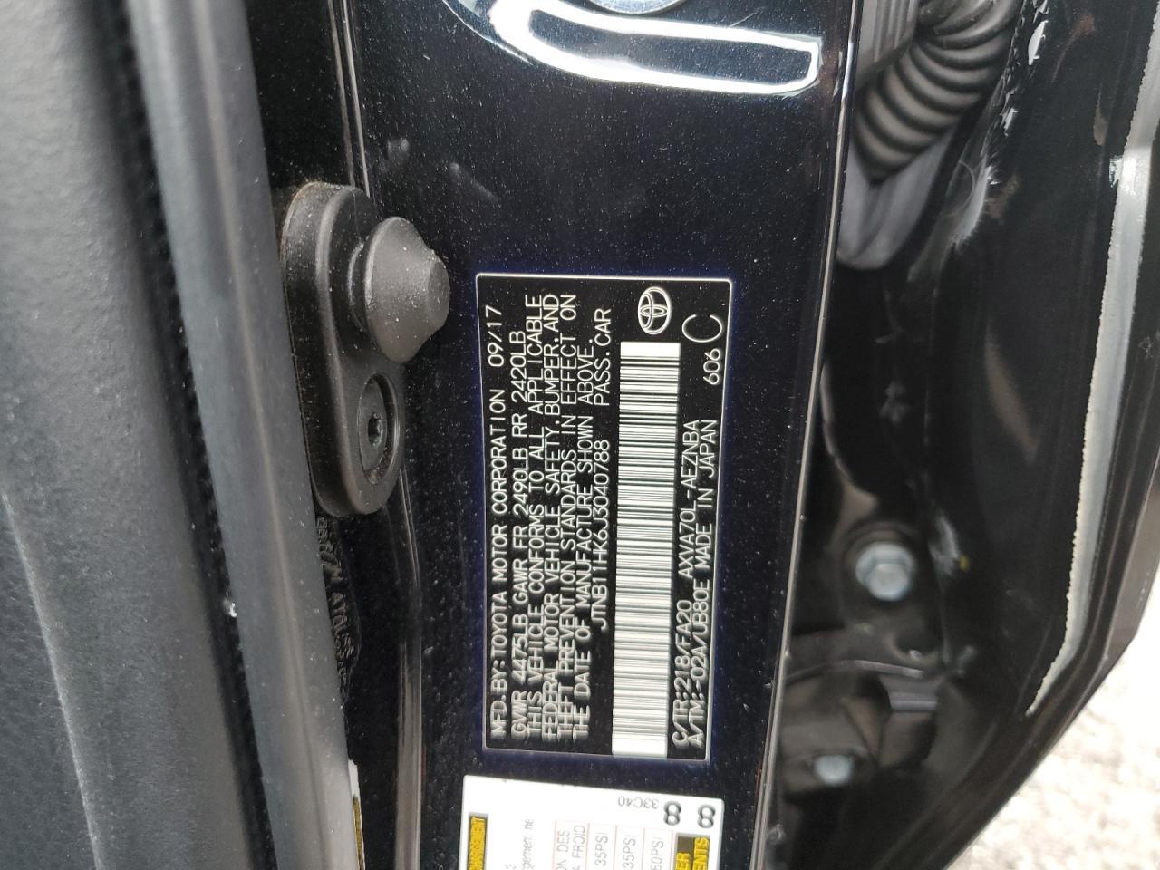 2018 TOYOTA CAMRY