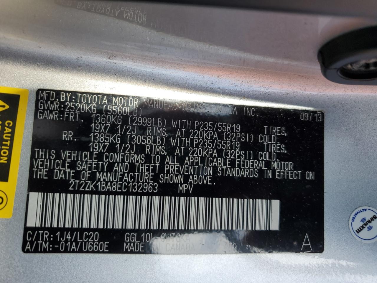 2014 LEXUS RX 350