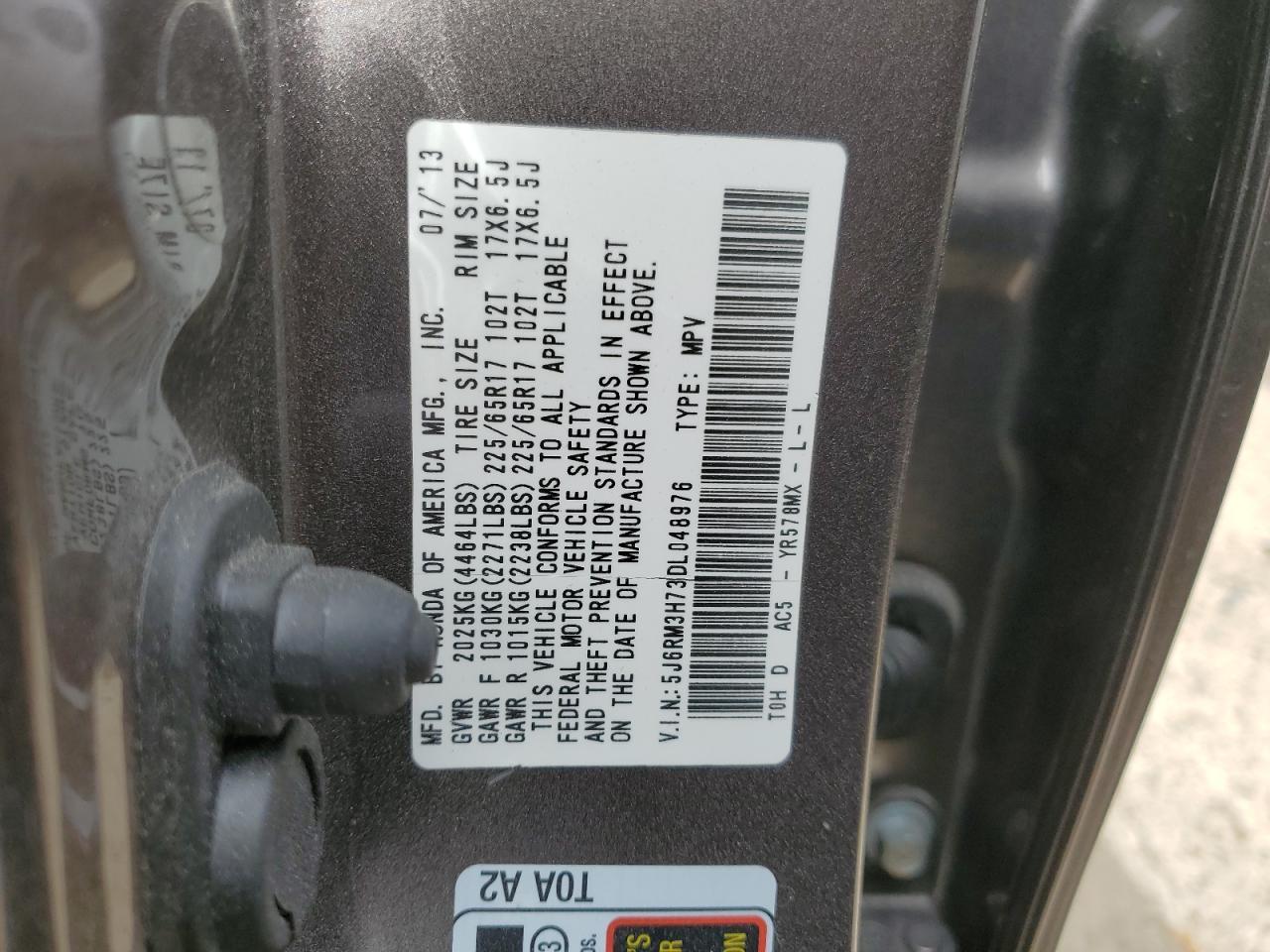 2013 HONDA CR-V