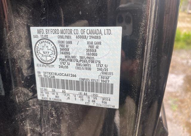 2003 FORD F150 FX4 SUPERCAB