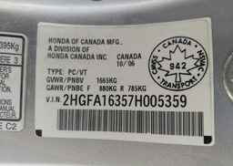 2007 HONDA CIVIC DX-G