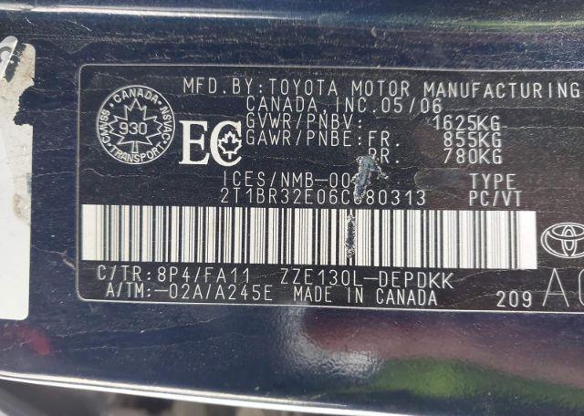 2006 TOYOTA COROLLA