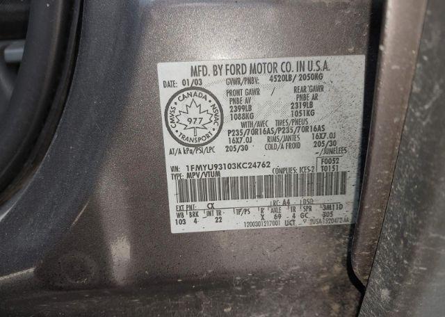 2003 FORD ESCAPE XLT V6
