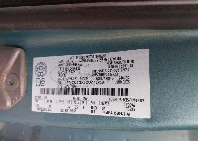 2013 FORD ESCAPE SE