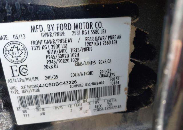 2013 FORD EDGE SEL