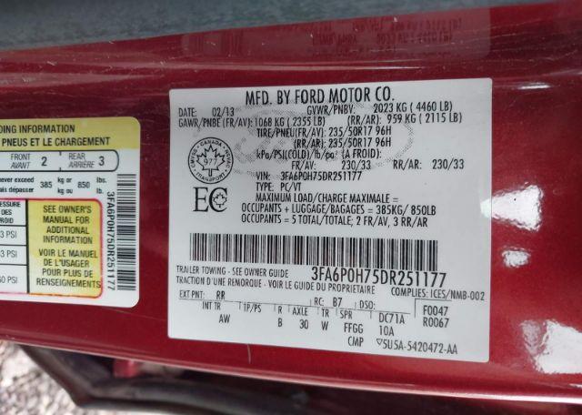 2013 FORD FUSION SE