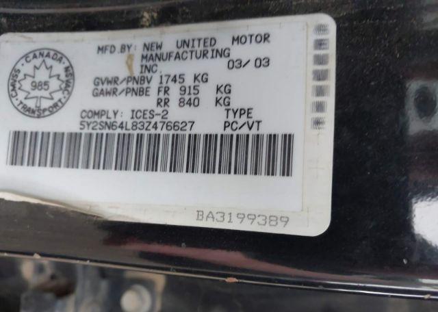2003 PONTIAC VIBE GT
