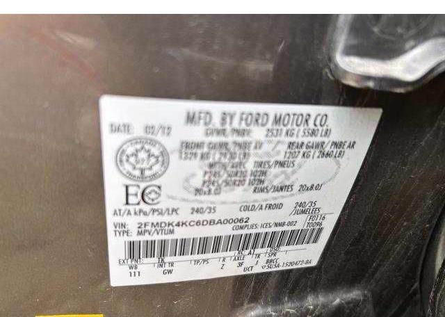 2013 FORD EDGE LIMITED