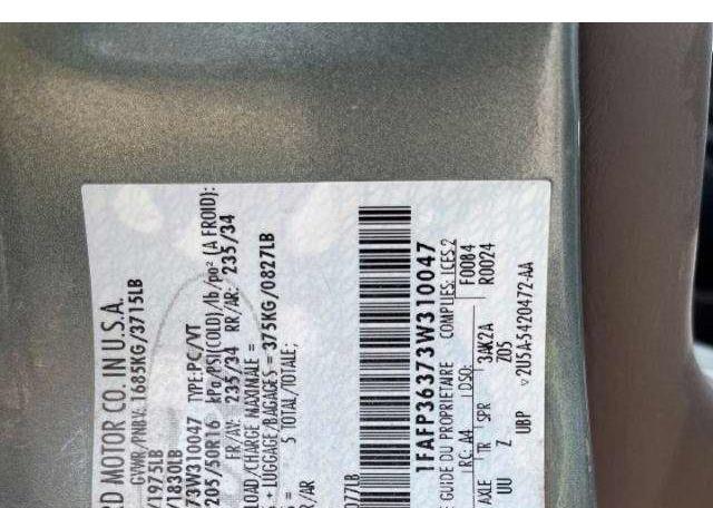 2003 FORD FOCUS SE