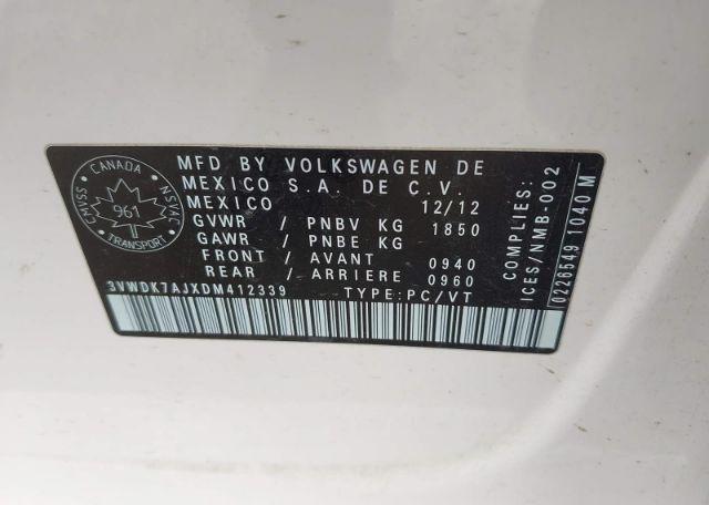2013 VOLKSWAGEN JETTA SE