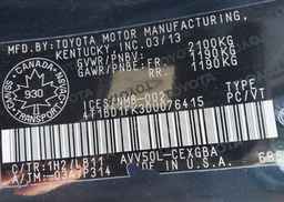 2013 TOYOTA CAMRY HYBRID