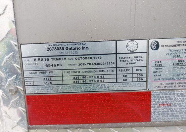 2021 CANADIAN TRAILER COMPANY CGO